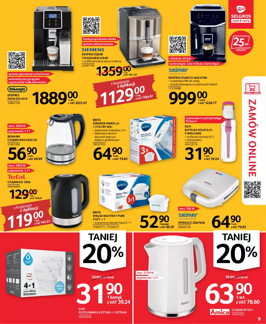 Gazetka promocyjna Selgros - Oferta przemysłowa - ważna 06.10 do 19.10.2022 - strona 9 - produkty: Brit, Brita, Czajnik, Dzbanek, Gra, Pur