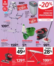 Gazetka promocyjna Selgros - Oferta przemysłowa - Gazetka - ważna od 19.10 do 19.10.2022 - strona 18 - produkty: Kosz na odpady, Top, Sok, Mop, Drabina, Asus, Deska do prasowania, Rama, Kosz, Wiadro, Suszarka