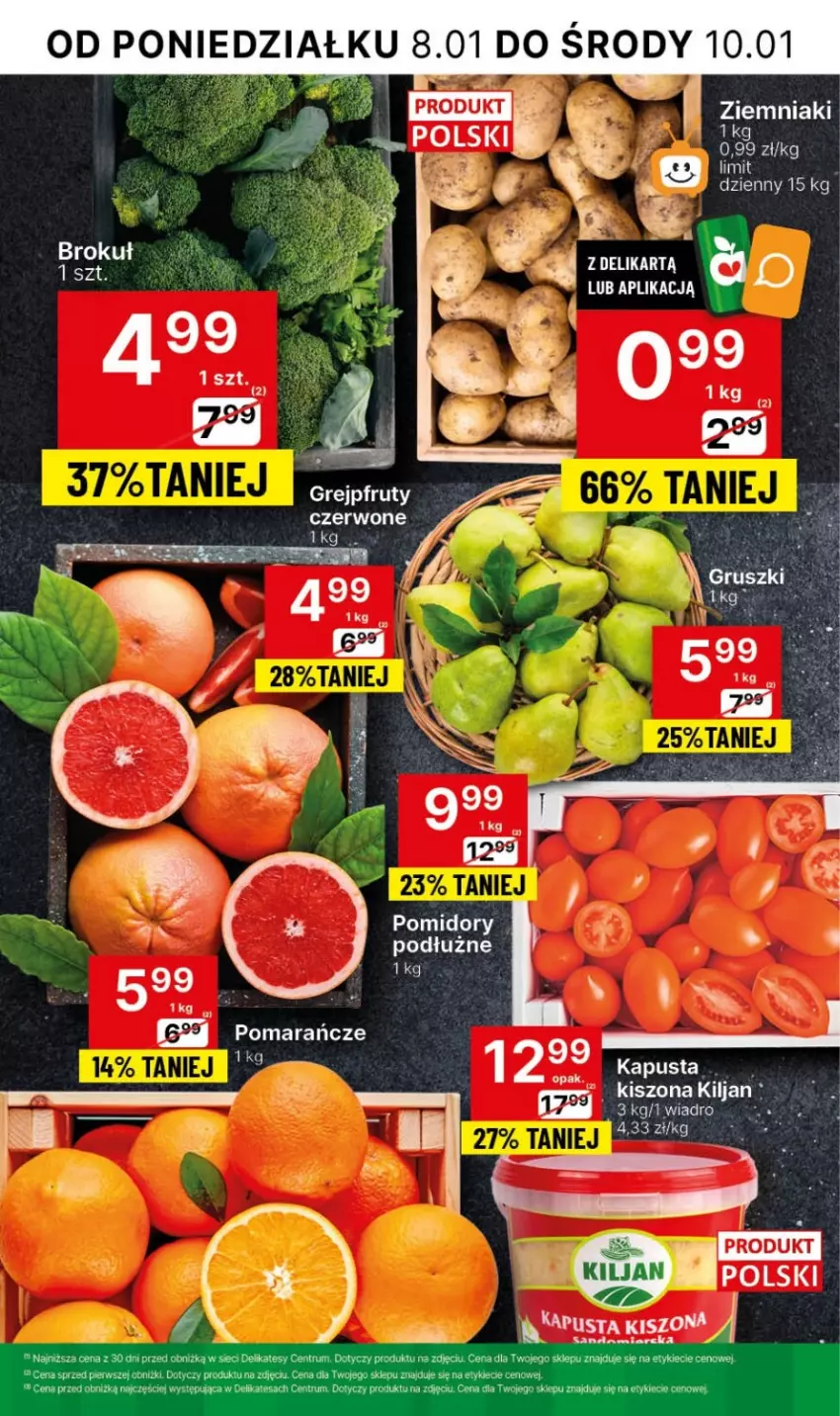 Gazetka promocyjna Delikatesy Centrum - NOWA GAZETKA Delikatesy Centrum od 8 stycznia! 8-14.01.2024 - ważna 08.01 do 14.01.2024 - strona 10 - produkty: Fa, Gruszki, Pomarańcze, Pomidory, Rum, Ziemniaki