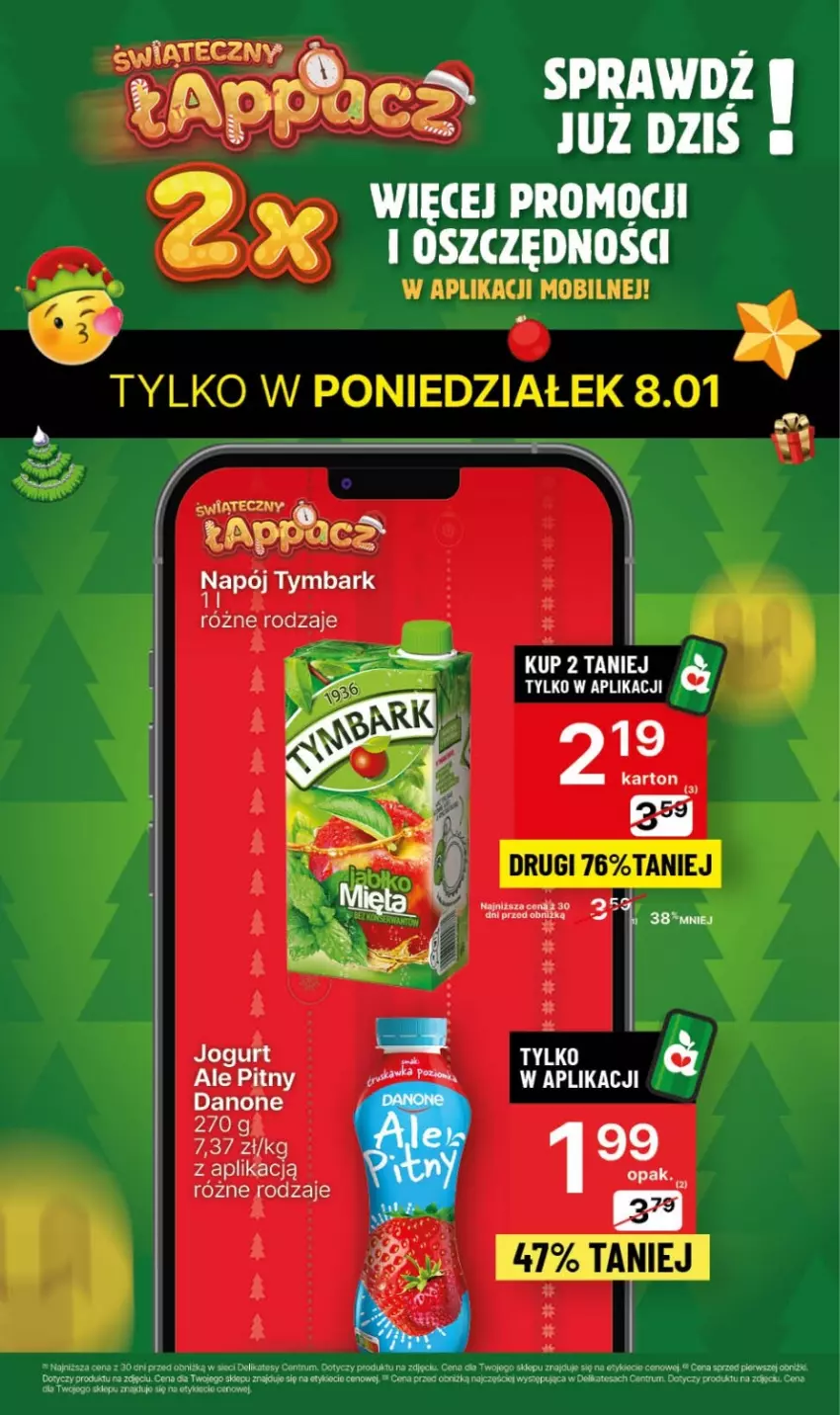 Gazetka promocyjna Delikatesy Centrum - NOWA GAZETKA Delikatesy Centrum od 8 stycznia! 8-14.01.2024 - ważna 08.01 do 14.01.2024 - strona 3 - produkty: Danone, Jogurt, Rum, Tymbark