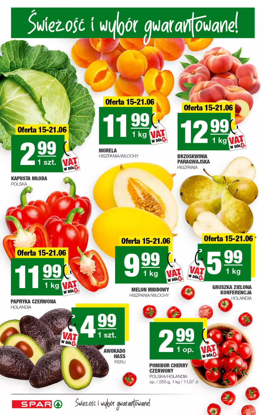 Gazetka promocyjna Spar - Spar - ważna 12.06 do 22.06.2022 - strona 2 - produkty: Melon, Morela, Papryka, Papryka czerwona