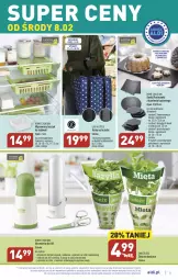 Gazetka promocyjna Aldi - COŚ w tym tygodniu - Gazetka - ważna od 11.02 do 11.02.2023 - strona 5 - produkty: Noż, Nożyczki, Zioła w doniczce, Młynek, Kosz, Pojemnik, Torba