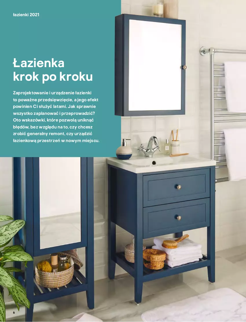 Gazetka promocyjna Castorama - Katalog Łazienki 2021 - ważna 01.10 do 31.12.2021 - strona 6 - produkty: Astor, Fa, Grzejnik, Inka, Lazur, Meble, Mięta, Piec, Rama, Woda