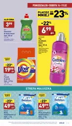 Gazetka promocyjna Aldi - Katalog spożywczy - Gazetka - ważna od 19.02 do 19.02.2022 - strona 21 - produkty: Coccolino, Do mycia naczyń, Mleko modyfikowane, Proszek do prania, O nas, Vizir, Płyn do płukania, Koncentrat do mycia naczyń, Mleko, Fa, BEBILON