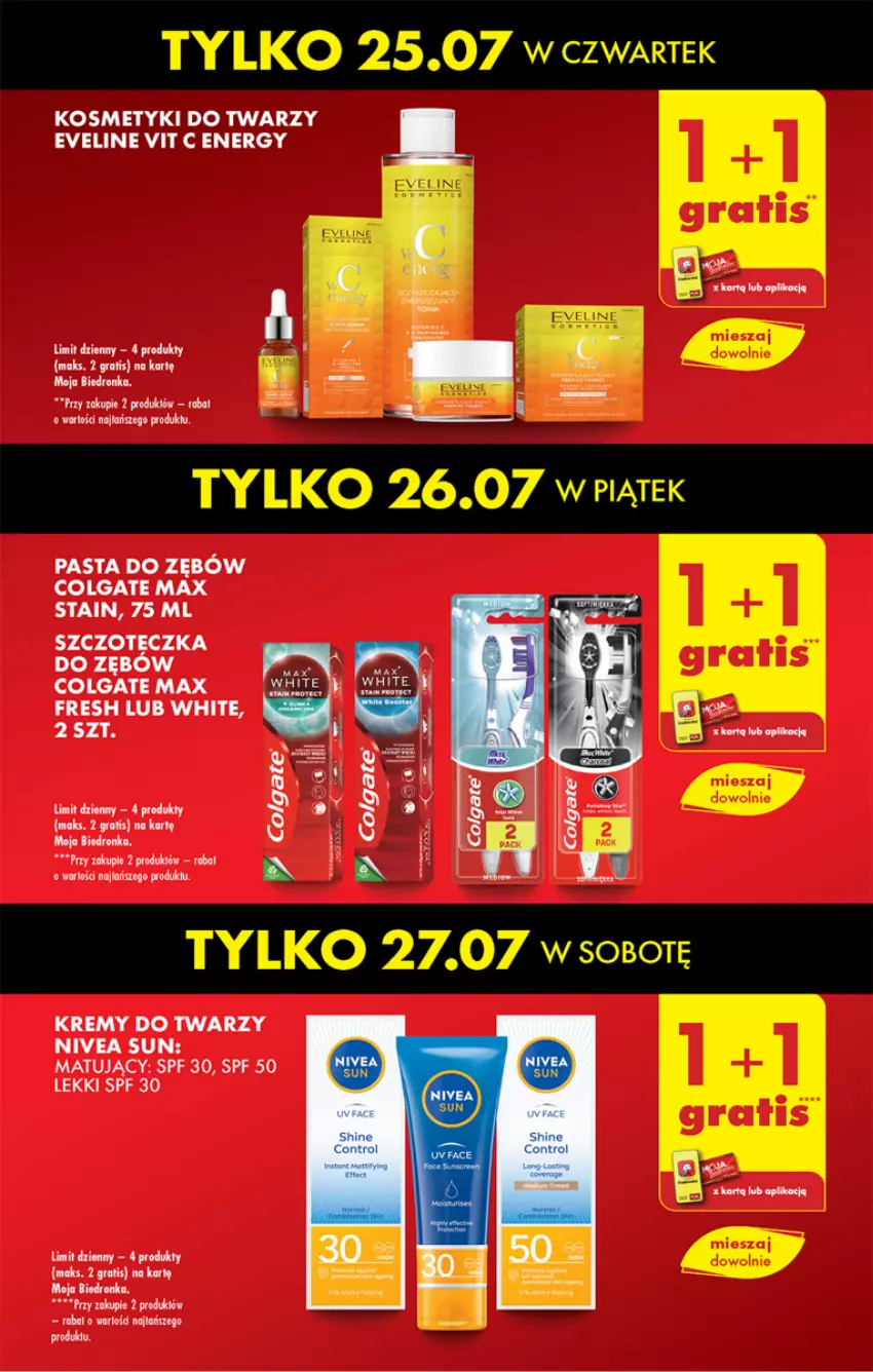 Gazetka promocyjna Biedronka - Od czwartku - ważna 25.07 do 31.07.2024 - strona 13 - produkty: Colgate, Dron, Eveline, Fa, Gra, LG, Nivea, Pasta do zębów, Szczoteczka, Szczoteczka do zębów