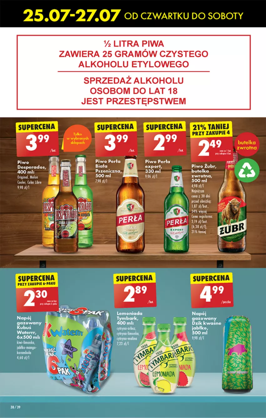 Gazetka promocyjna Biedronka - Od czwartku - ważna 25.07 do 31.07.2024 - strona 45 - produkty: Desperados, Gra, Perła, Piwa, Piwo, Por