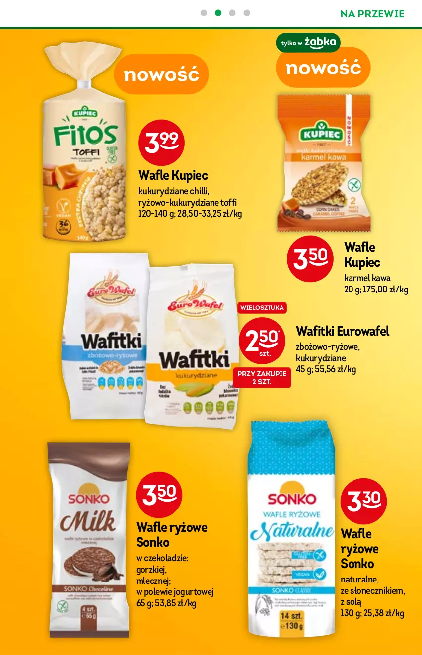 Gazetka promocyjna Żabka - ważna 05.01 do 18.01.2022 - strona 26 - produkty: Jogurt, Kawa, Kupiec, Piec, Ryż, Sonko, Wafle