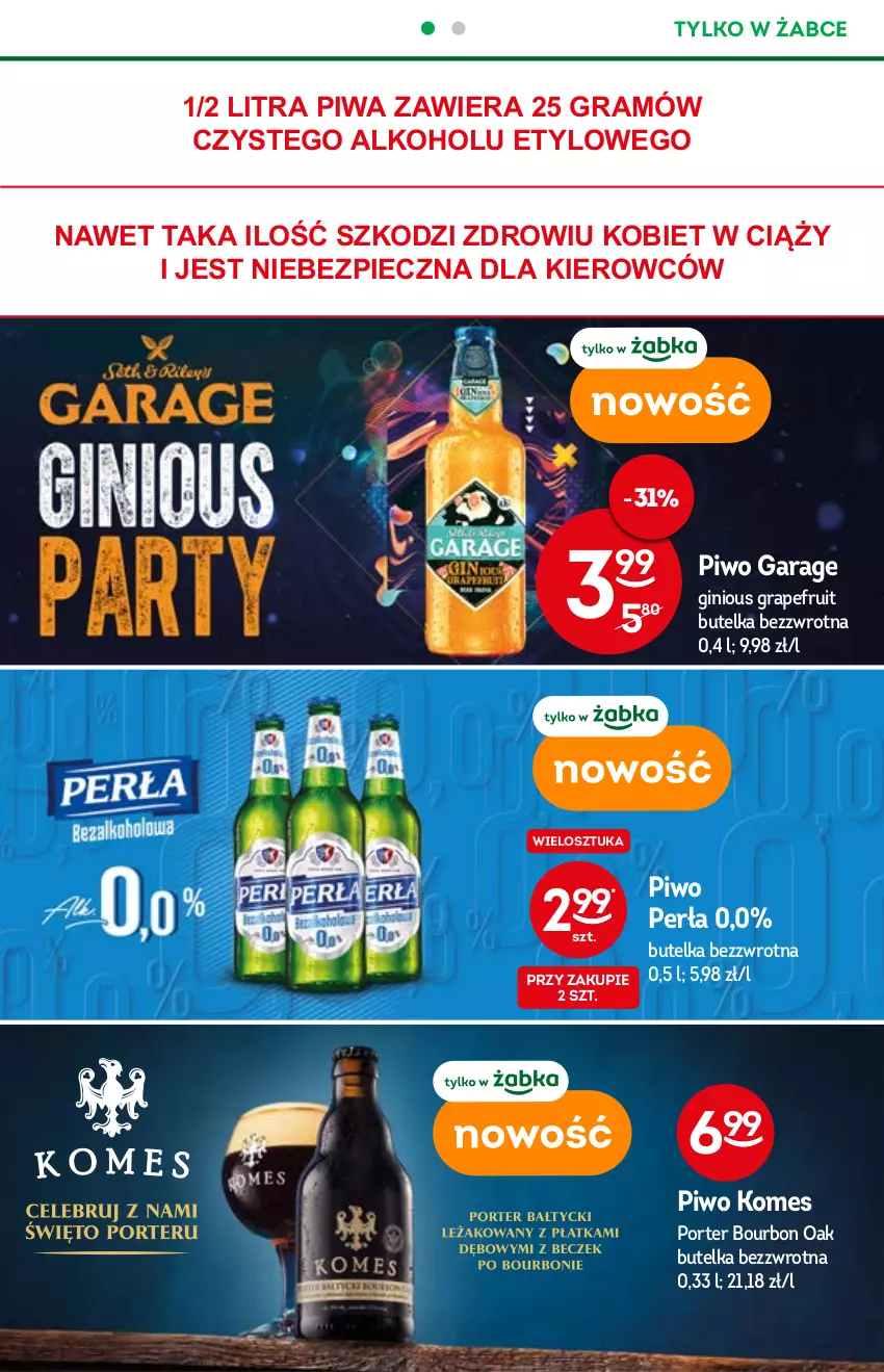 Gazetka promocyjna Żabka - ważna 05.01 do 18.01.2022 - strona 7 - produkty: Bourbon, Gin, Gra, Perła, Piec, Piwa, Piwo, Por