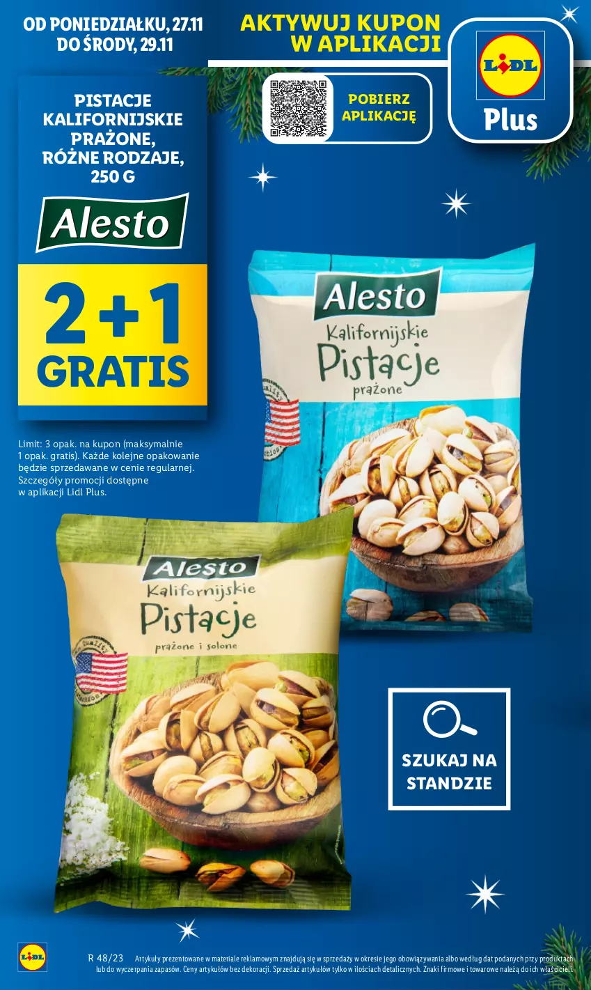 Gazetka promocyjna Lidl - GAZETKA - ważna 27.11 do 29.11.2023 - strona 16 - produkty: Gra, Olej, Pistacje