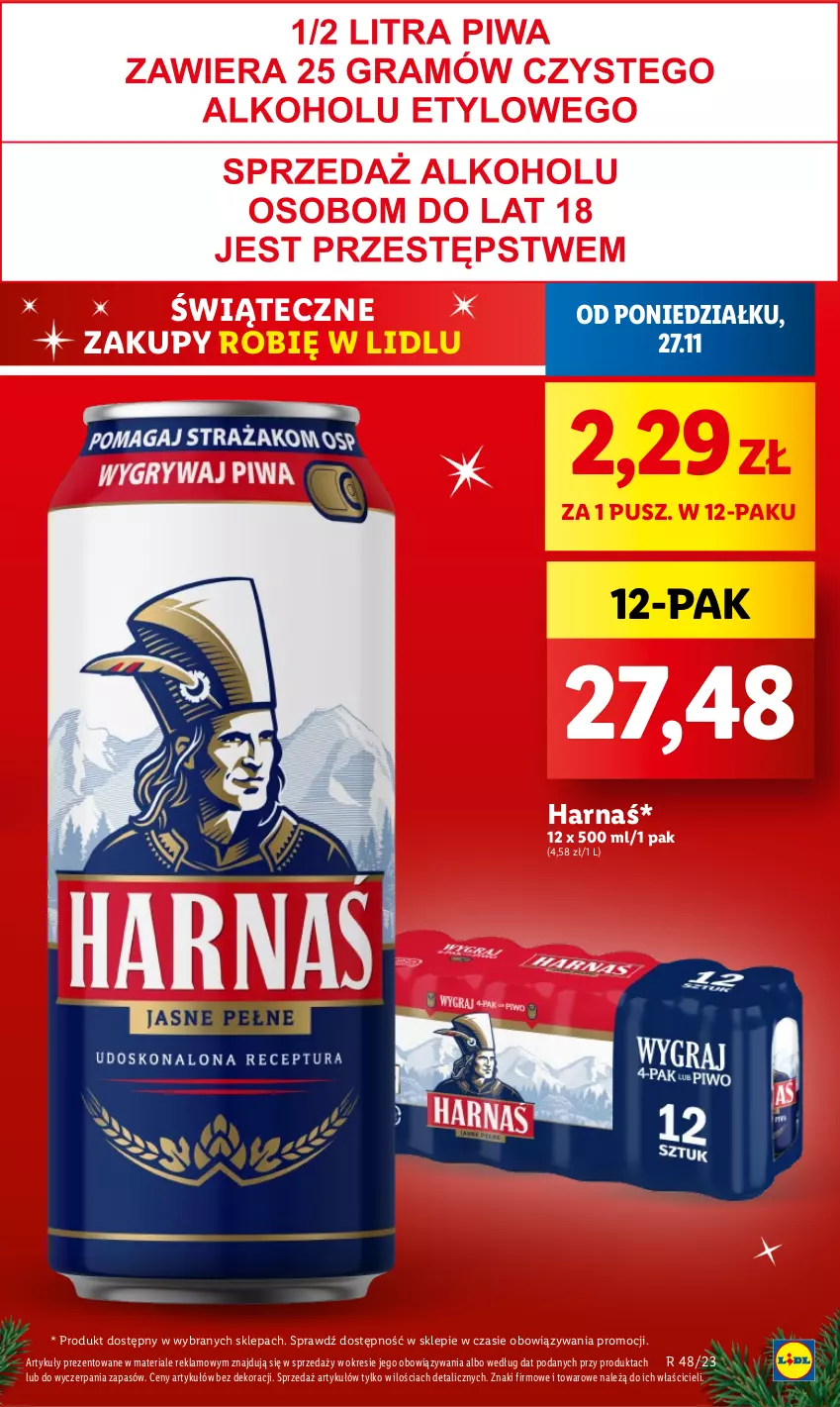 Gazetka promocyjna Lidl - GAZETKA - ważna 27.11 do 29.11.2023 - strona 19 - produkty: Harnaś