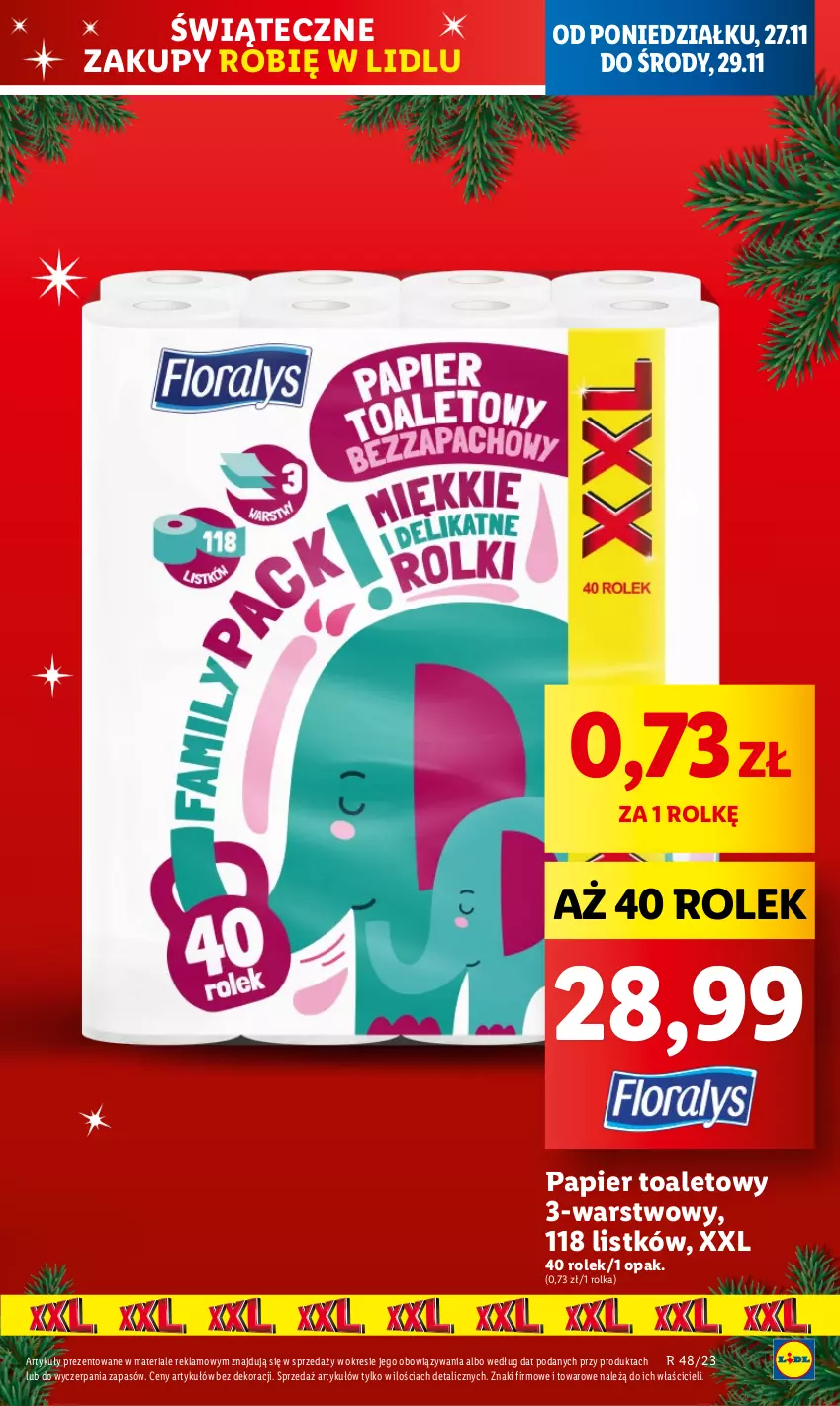 Gazetka promocyjna Lidl - GAZETKA - ważna 27.11 do 29.11.2023 - strona 21 - produkty: Papier, Papier toaletowy