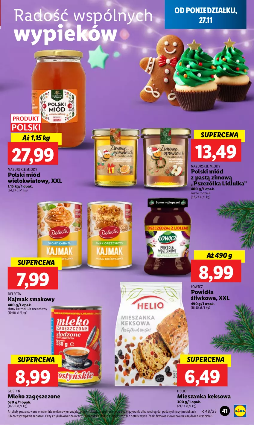 Gazetka promocyjna Lidl - GAZETKA - ważna 27.11 do 29.11.2023 - strona 53 - produkty: Delecta, Helio, Miód, Mleko, Mleko zagęszczone