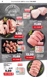 Gazetka promocyjna Netto - Artykuły spożywcze - Gazetka - ważna od 07.01 do 07.01.2023 - strona 8 - produkty: Golonka z indyka, Schab wieprzowy, Zestaw rosołowy z kaczki, Mięso na gulasz, Mięso