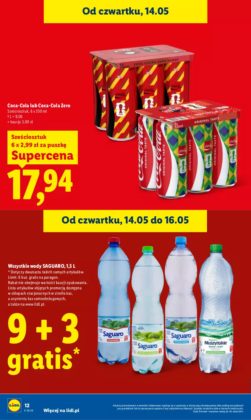 Gazetka promocyjna Lidl - Gazetka ważna od 14.05 do 16.05 - ważna 14.05 do 16.05.2026 - strona 12 - produkty: Coca-Cola, Gra