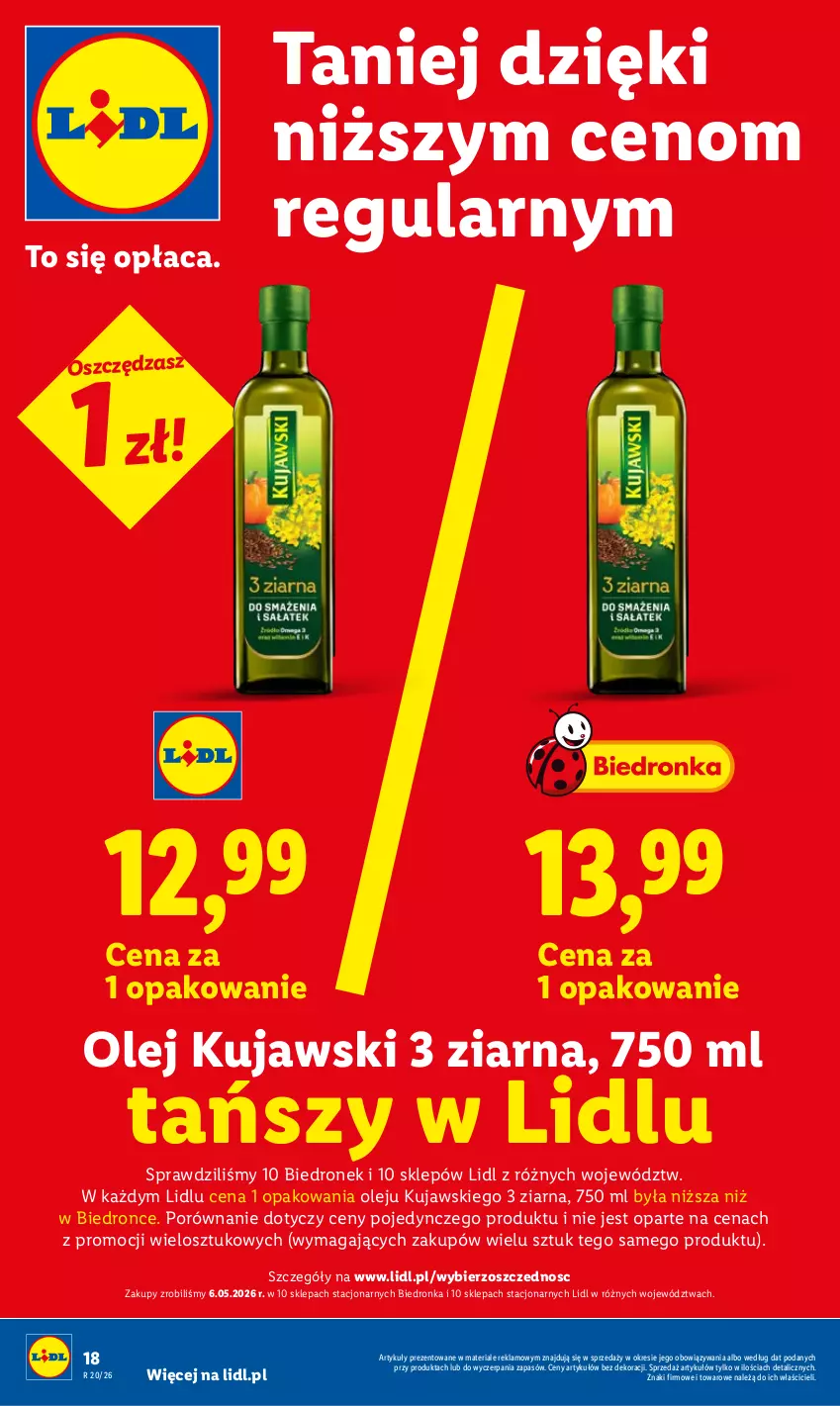 Gazetka promocyjna Lidl - Gazetka ważna od 14.05 do 16.05 - ważna 14.05 do 16.05.2026 - strona 18 - produkty: Dron, Kujawski, Olej, Por