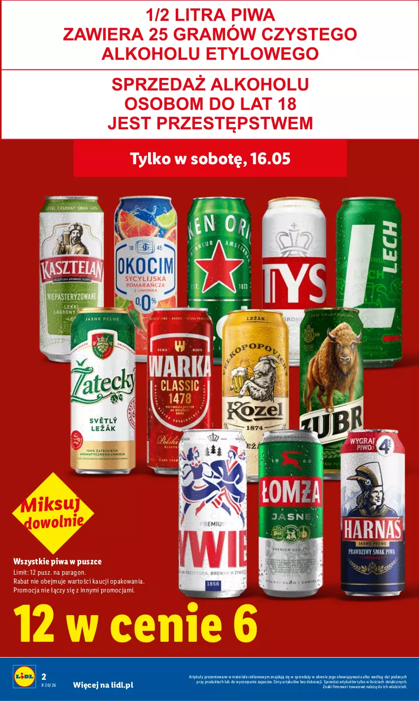 Gazetka promocyjna Lidl - Gazetka ważna od 14.05 do 16.05 - ważna 14.05 do 16.05.2026 - strona 2 - produkty: Piwa