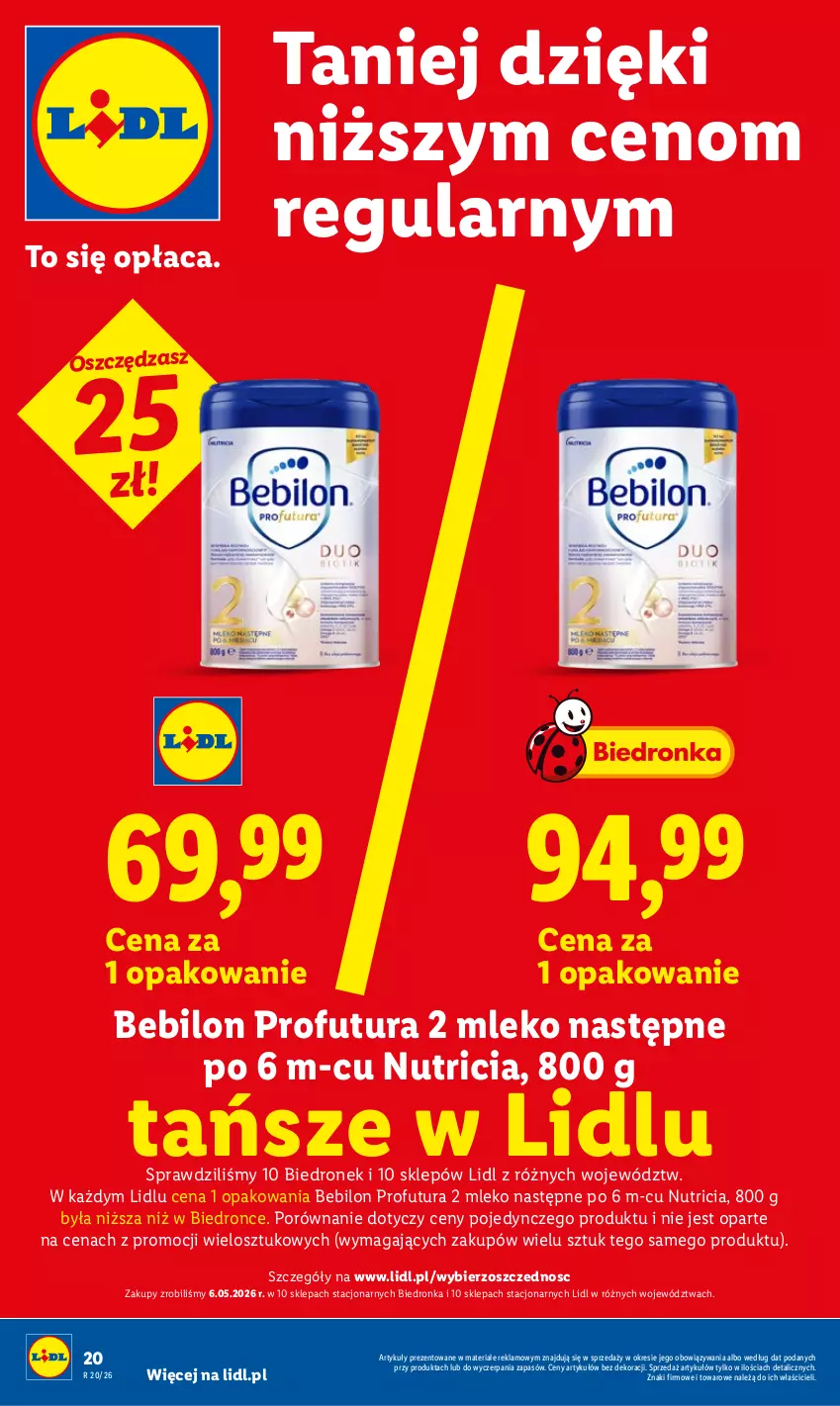 Gazetka promocyjna Lidl - Gazetka ważna od 14.05 do 16.05 - ważna 14.05 do 16.05.2026 - strona 20 - produkty: BEBILON, Dron, Mleko, O nas, Por