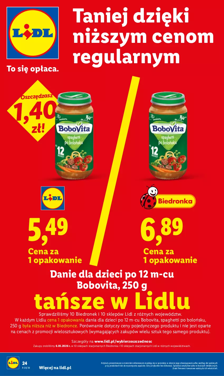 Gazetka promocyjna Lidl - Gazetka ważna od 14.05 do 16.05 - ważna 14.05 do 16.05.2026 - strona 24 - produkty: BoboVita, Danie dla dzieci, Dron, Dzieci, Por, Spaghetti