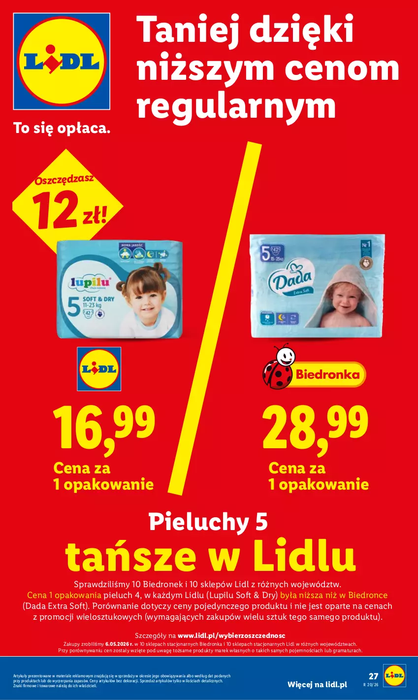 Gazetka promocyjna Lidl - Gazetka ważna od 14.05 do 16.05 - ważna 14.05 do 16.05.2026 - strona 27 - produkty: Dada, Dron, Gra, Pieluchy, Por, Rama