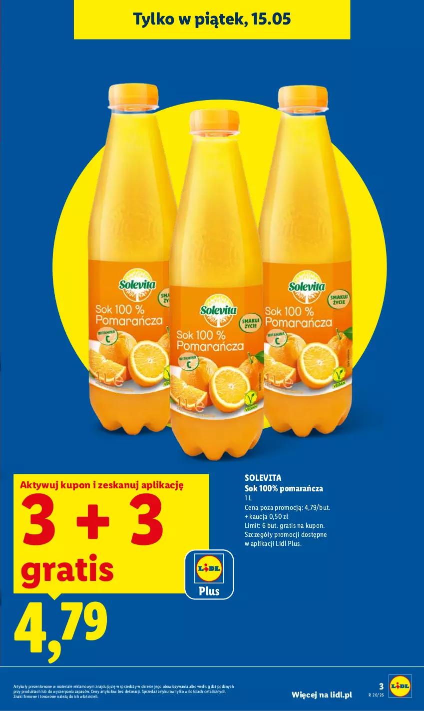 Gazetka promocyjna Lidl - Gazetka ważna od 14.05 do 16.05 - ważna 14.05 do 16.05.2026 - strona 3 - produkty: Gra, Sok