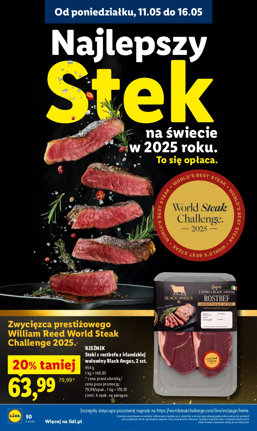 Gazetka promocyjna Lidl - Gazetka ważna od 14.05 do 16.05 - ważna 14.05 do 16.05.2026 - strona 52 - produkty: Lack, Rostbef, Stek