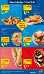 Gazetka promocyjna Lidl - Gazetka ważna od 14.05 do 16.05 - Gazetka - ważna od 16.05 do 16.05.2026 - strona 47 - produkty: Mozzarella, Piec, Pasztecik z pieczarkami, Ser, Hot dog, Rust, Prosciutto, Bagietka, Pieczarka