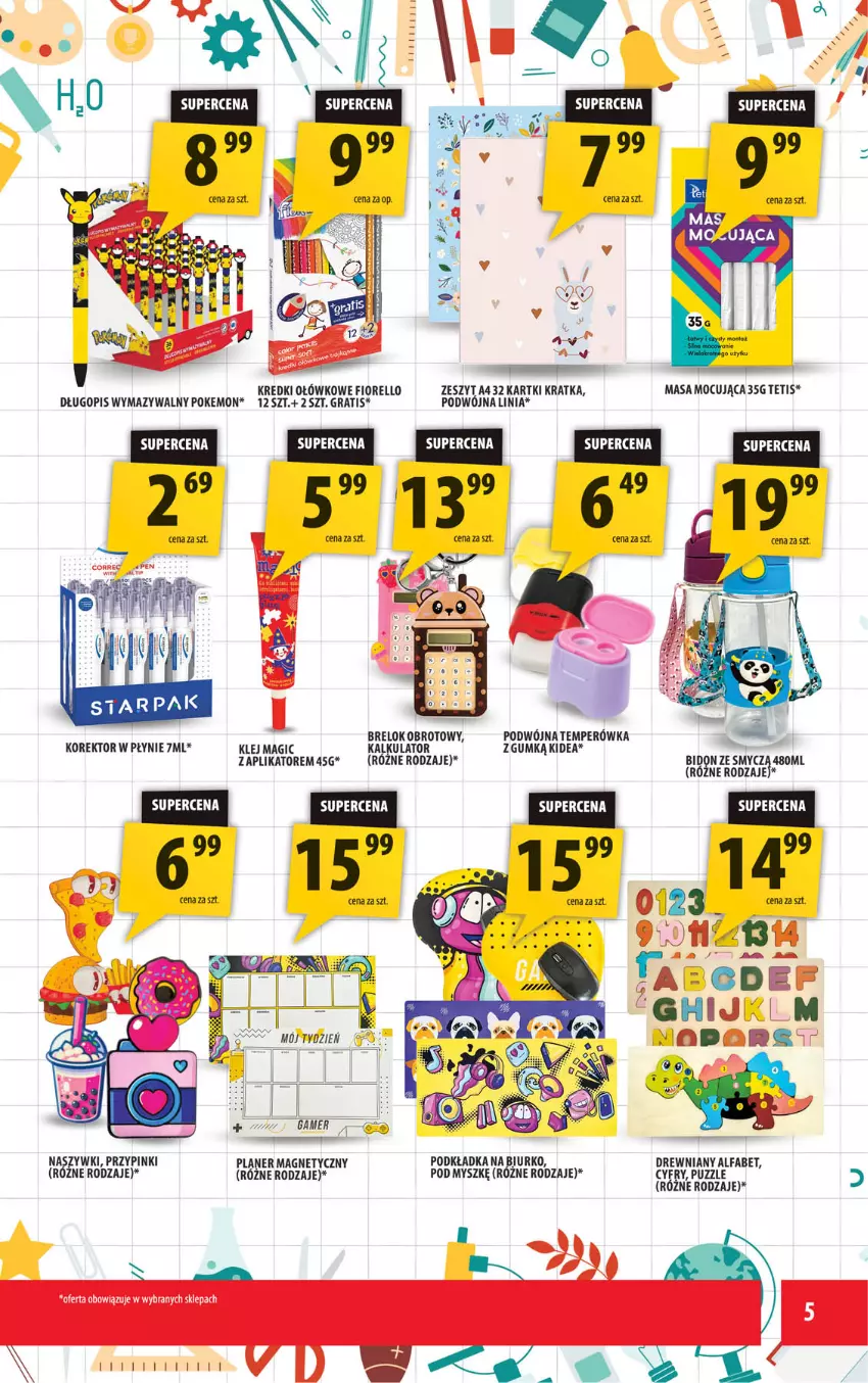 Gazetka promocyjna Arhelan - Gazetka - ważna 29.08 do 07.09.2025 - strona 5 - produkty: Biurko, Długopis, Fa, Gra, Klej, Mysz, Podkład, Podkładka, Puzzle, Smycz