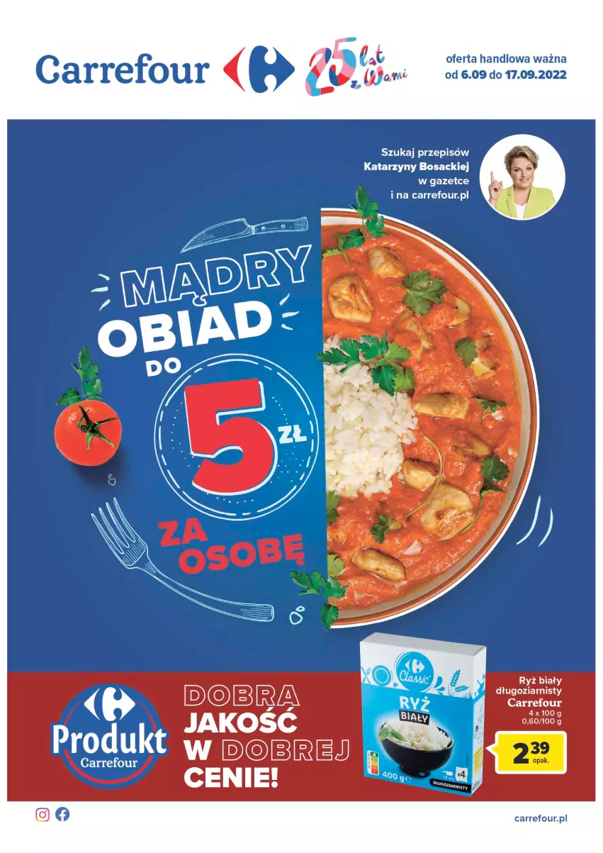 Gazetka promocyjna Carrefour - Gazetka Produkty Carrefour w mądrej cenie - ważna 06.09 do 17.09.2022 - strona 1