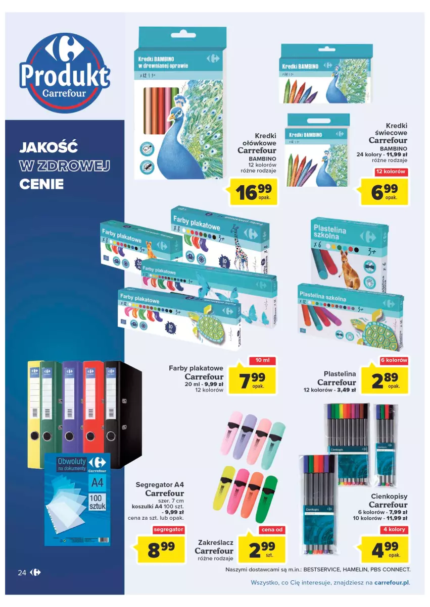 Gazetka promocyjna Carrefour - Gazetka Produkty Carrefour w mądrej cenie - ważna 06.09 do 17.09.2022 - strona 24 - produkty: Fa, Kosz, Plastelina, Ser