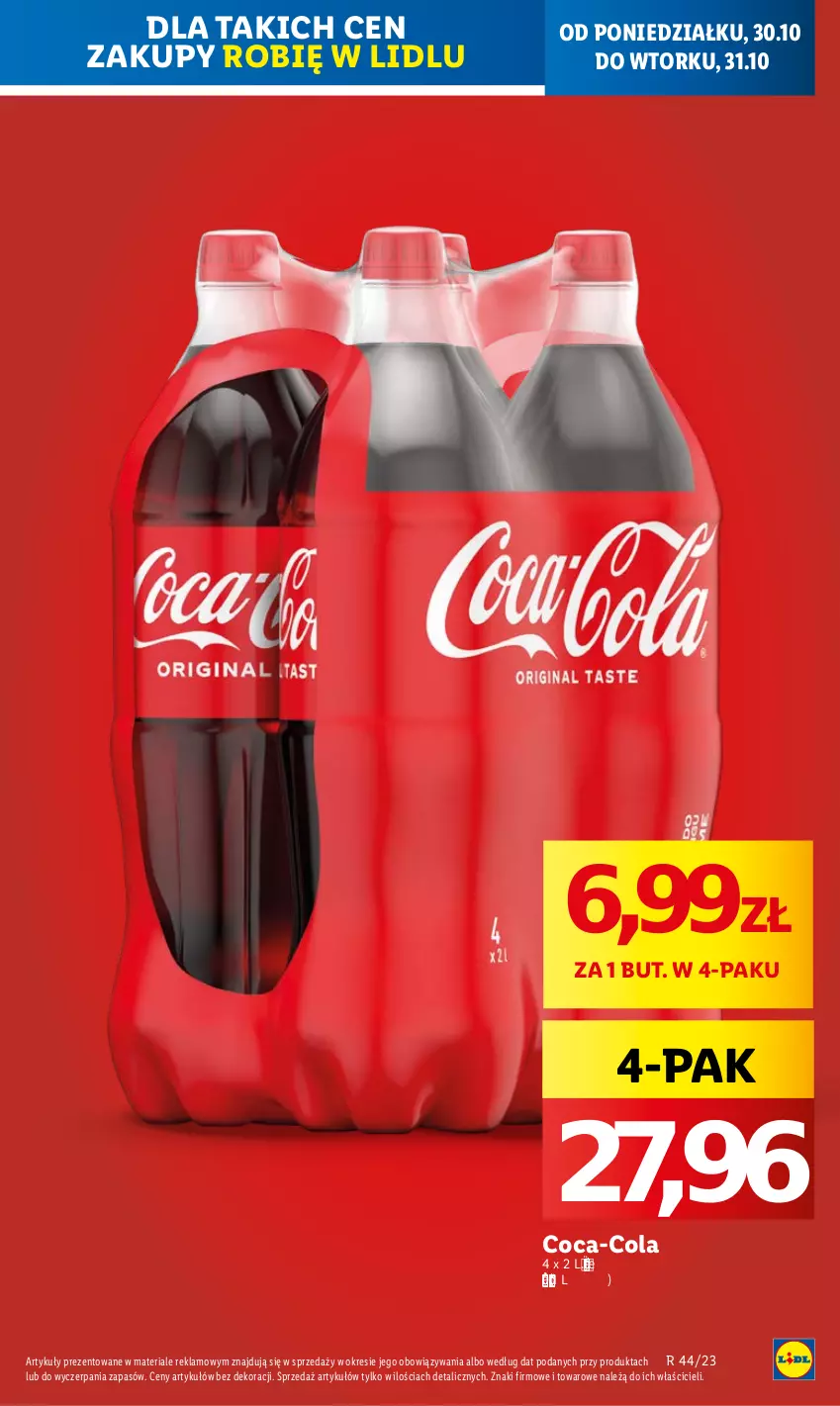 Gazetka promocyjna Lidl - GAZETKA - ważna 30.10 do 31.10.2023 - strona 11 - produkty: Coca-Cola