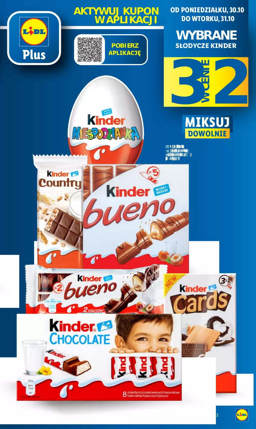 Gazetka promocyjna Lidl - GAZETKA - ważna 30.10 do 31.10.2023 - strona 13 - produkty: Kinder, Olej