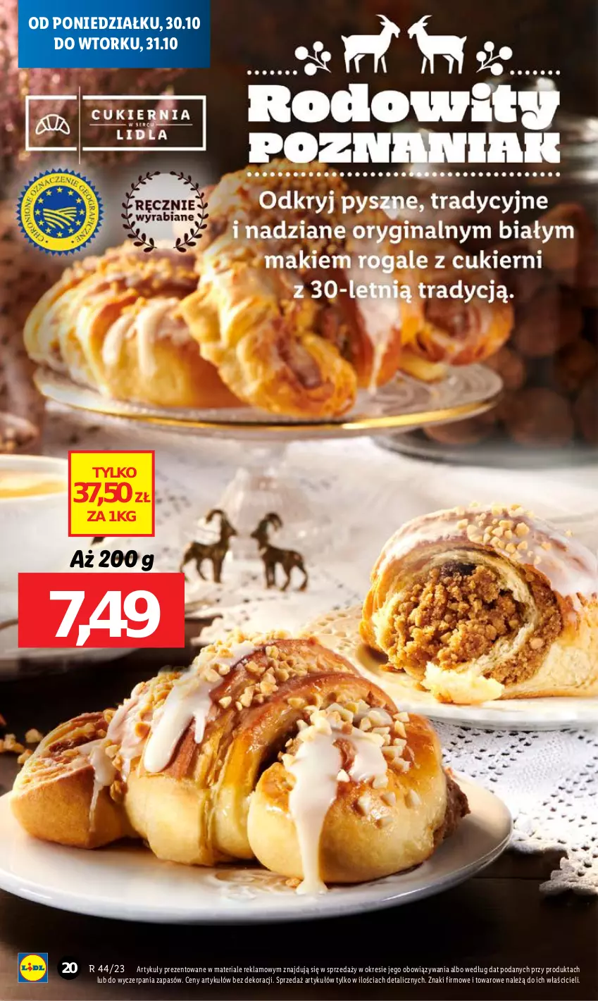 Gazetka promocyjna Lidl - GAZETKA - ważna 30.10 do 31.10.2023 - strona 34 - produkty: Rogal