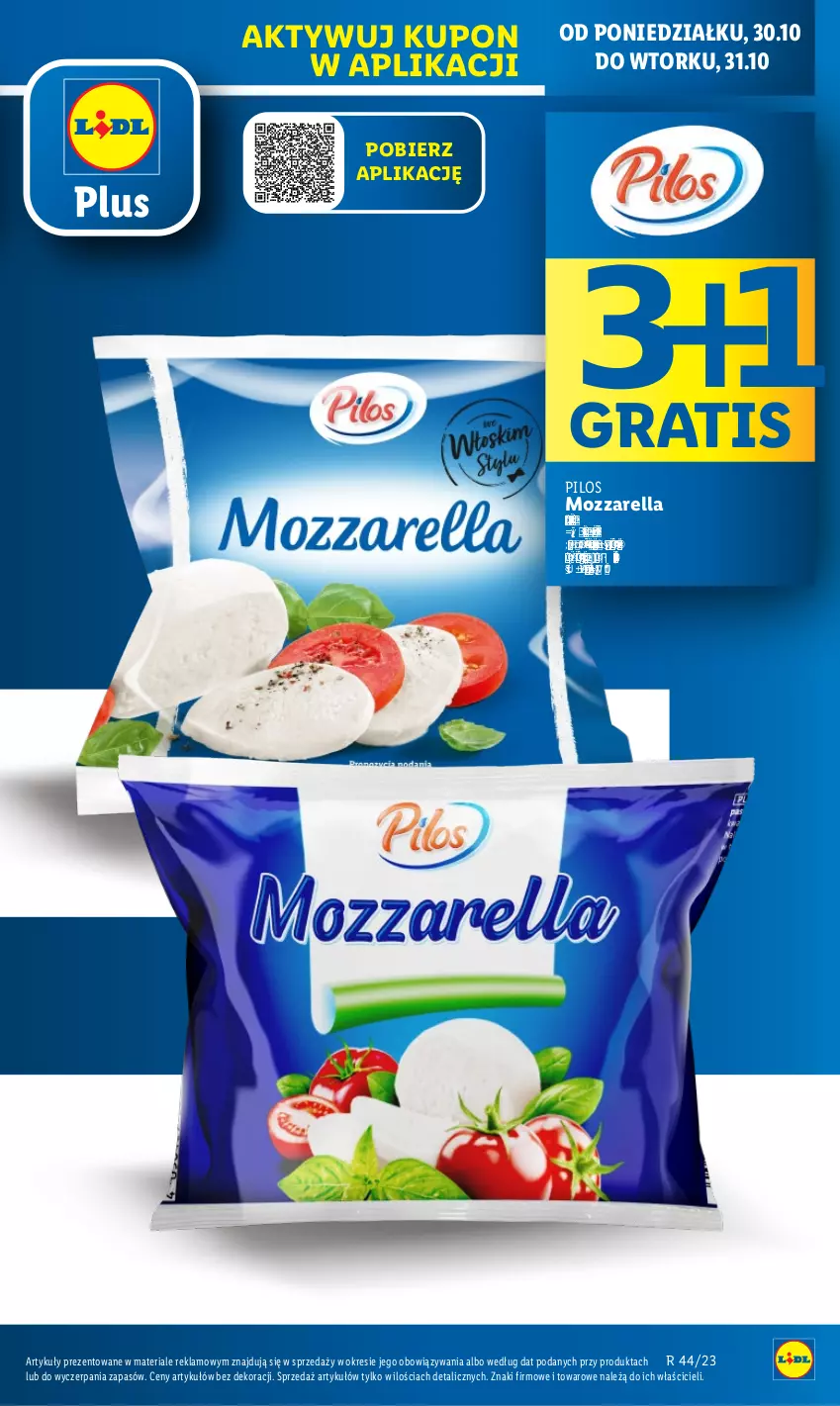 Gazetka promocyjna Lidl - GAZETKA - ważna 30.10 do 31.10.2023 - strona 7 - produkty: Gra, Mozzarella, Olej, Pilos