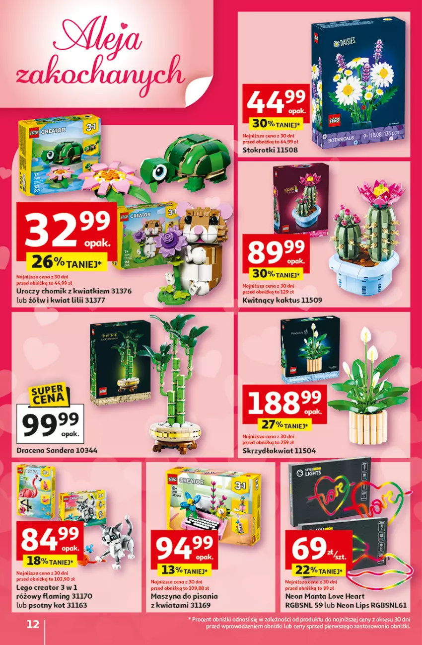 Gazetka promocyjna Auchan - Gazetka 30 Lat Hipermarket Auchan - ważna 05.02 do 11.02.2026 - strona 12 - produkty: Kaktus, LEGO, LEGO Creator, Manta, Szyna