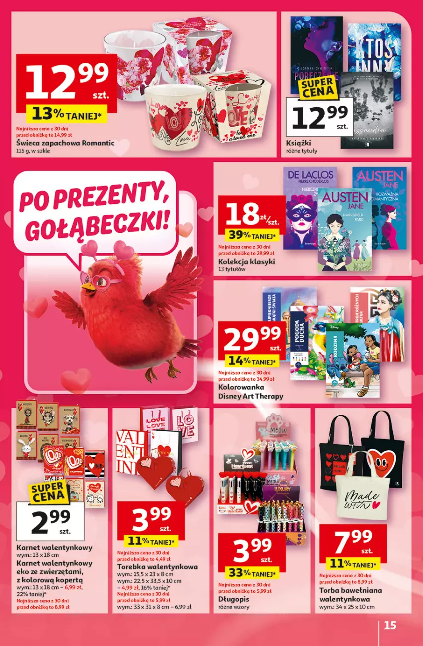Gazetka promocyjna Auchan - Gazetka 30 Lat Hipermarket Auchan - ważna 05.02 do 11.02.2026 - strona 15 - produkty: Disney, Długopis, Kolorowanka, Torba, Torebka, Zwierzęta