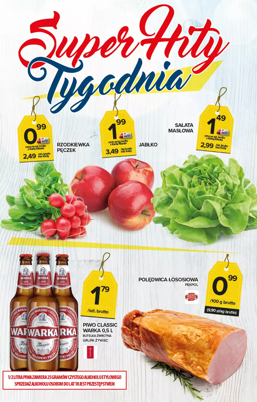 Gazetka promocyjna Topaz - Gazetka - ważna 29.04 do 05.05.2021 - strona 2 - produkty: Gra, Pekpol, Piwa, Piwo, Polędwica, Rzodkiewka, Sos, Warka