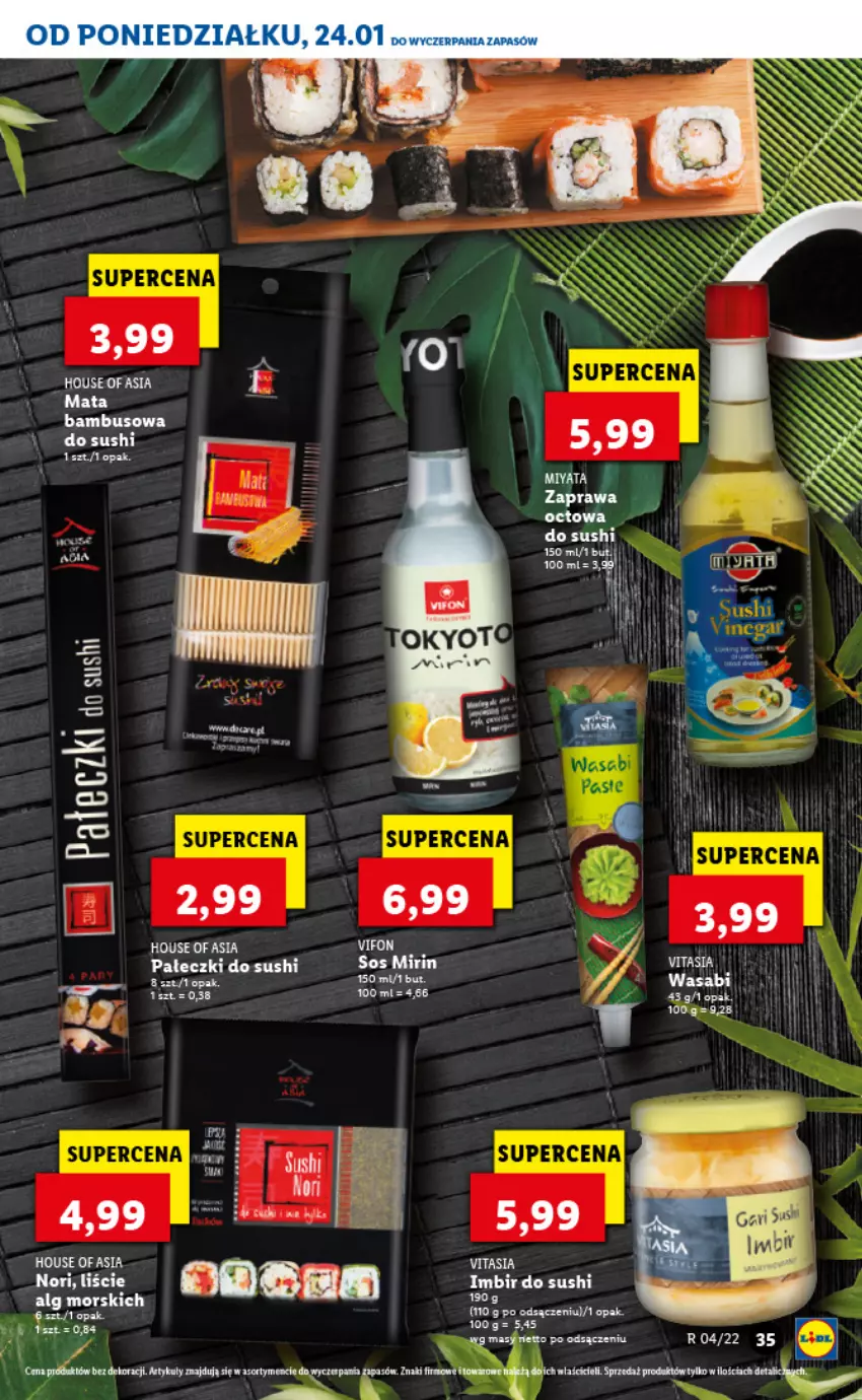 Gazetka promocyjna Lidl - GAZETKA - ważna 24.01 do 26.01.2022 - strona 35 - produkty: Fa, House of Asia, LG, Sushi