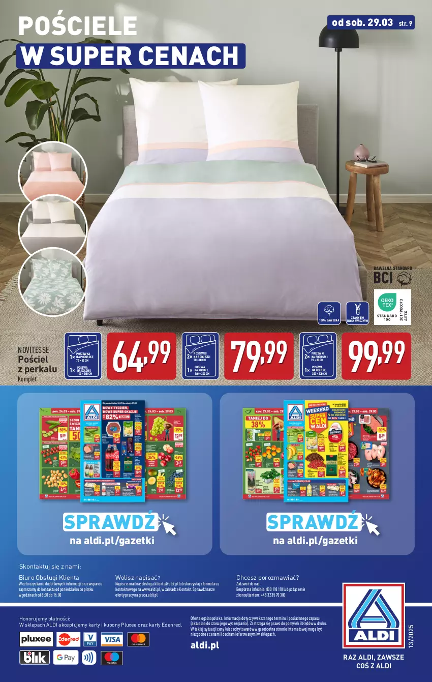 Gazetka promocyjna Aldi - Artykuły przemysłowe i tekstylia - ważna 26.03 do 29.03.2025 - strona 12 - produkty: Biuro, O nas, Por, Pościel, Poszewka, Wełna