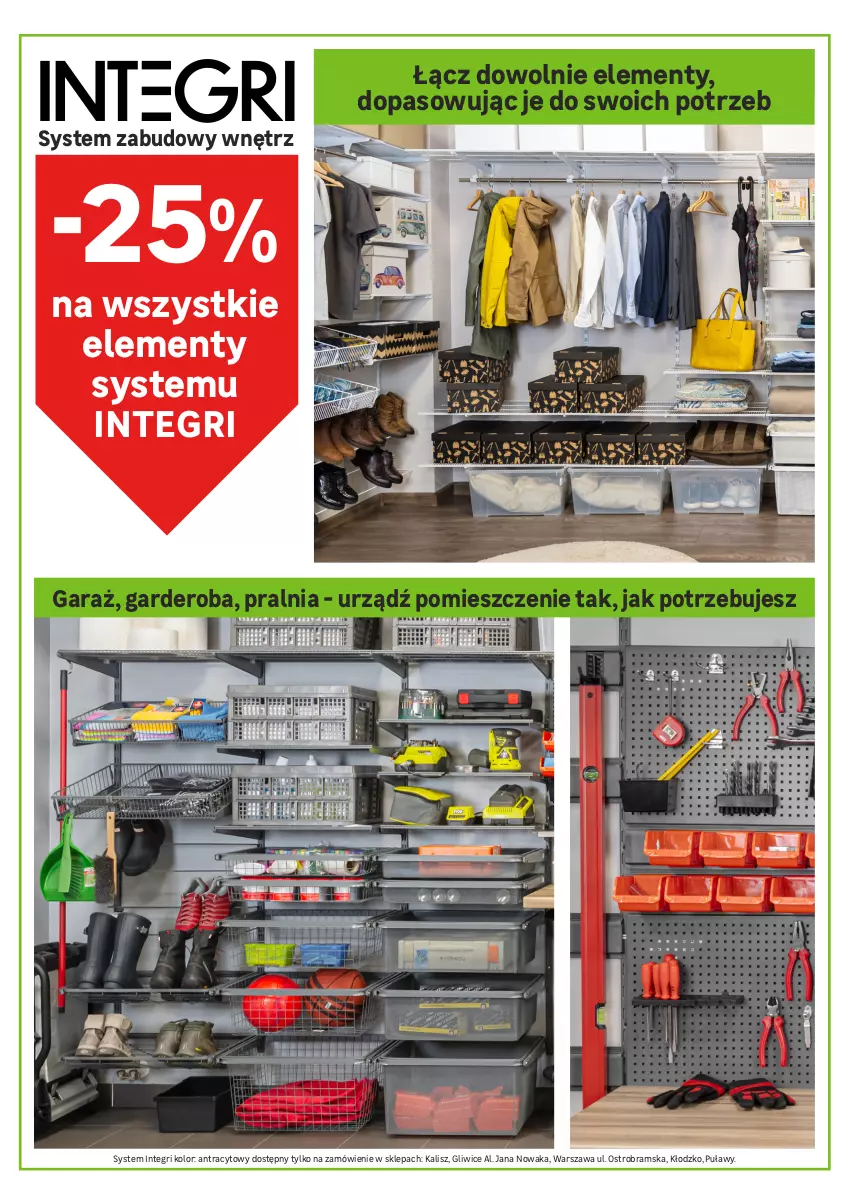 Gazetka promocyjna Leroy Merlin - Gazetka Leroy Merlin - ważna 03.04 do 25.04.2024 - strona 28 - produkty: Cynk, Dźwig, Garaż, LANA, NOWAK, Olma, Płyta, Przewód, Regał, Regał metalowy, Silan, Wełna, Wełna szklana