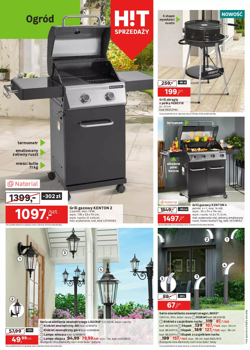 Gazetka promocyjna Leroy Merlin - Gazetka Leroy Merlin - ważna 03.04 do 25.04.2024 - strona 4 - produkty: Gra, Grill, Grill gazowy, Lampa, Lampa wisząca, Ogród, Ser, Słupek, Sok, Sos, Termometr, Top