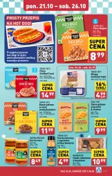 Gazetka promocyjna Aldi - Pełna oferta - Gazetka - ważna od 26.10 do 26.10.2024 - strona 17 - produkty: Sos, Ser, Hot dog, Rust, Pizza, Burger, Danie gotowe