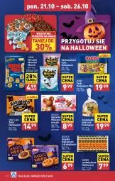 Gazetka promocyjna Aldi - Pełna oferta - Gazetka - ważna od 26.10 do 26.10.2024 - strona 22 - produkty: Ciastka, Cukier, Chrupki, Lizaki czekoladowe, Tonik, Mysz, Baton, Lorenz, Monster Munch, Cukierki, Lizaki, Haribo