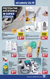 Gazetka promocyjna Aldi - Pełna oferta - Gazetka - ważna od 26.10 do 26.10.2024 - strona 37 - produkty: Ser, Por, Gin, Telefon, Papier, Odmrażacz do szyb, Serwetki, Muffinki, Odświeżacz powietrza, Foremki, Frytki, Piekarnik