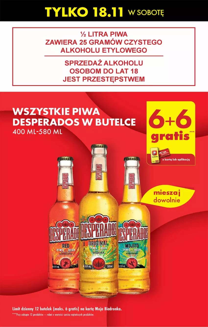 Gazetka promocyjna Biedronka - Od czwartku - ważna 16.11 do 22.11.2023 - strona 5 - produkty: Desperados, Dron, Gra, Piwa