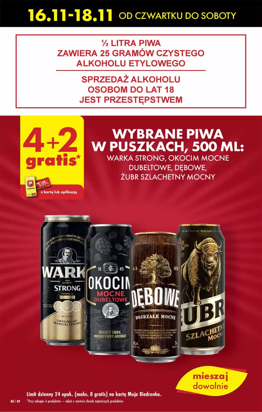 Gazetka promocyjna Biedronka - Od czwartku - ważna 16.11 do 22.11.2023 - strona 50 - produkty: Dron, Gra, Koc, Okocim, Piwa, Warka