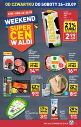 Gazetka promocyjna Aldi - Pełna oferta - Gazetka - ważna od 28.09 do 28.09.2024 - strona 21 - produkty: Kurczak, Twaróg, Golden Seafood, Burger, Twaróg półtłusty, Mintaj, Kinder, Mleko