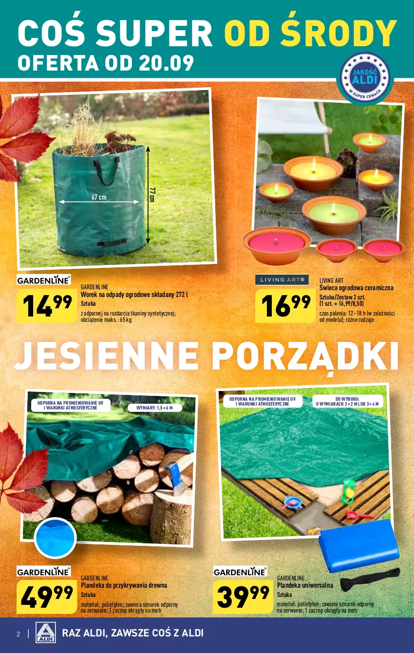 Gazetka promocyjna Aldi - Artykuły przemysłowe i tekstylia - ważna 20.09 do 23.09.2023 - strona 2 - produkty: Por, Sznurek