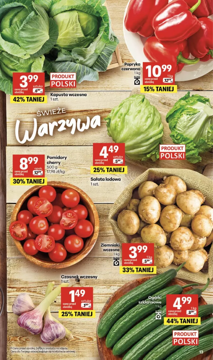 Gazetka promocyjna Delikatesy Centrum - Franczyza DC21 Czwartek - ważna 21.05 do 27.05.2026 - strona 13 - produkty: Pomidory, Sałat, Sałata lodowa