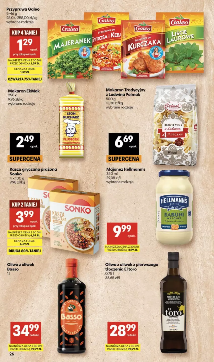 Gazetka promocyjna Delikatesy Centrum - Franczyza DC21 Czwartek - ważna 21.05 do 27.05.2026 - strona 26 - produkty: Gry, Kasza, Kasza gryczana, Majonez, Makaron, Oliwa z oliwek, Olma, Sonko