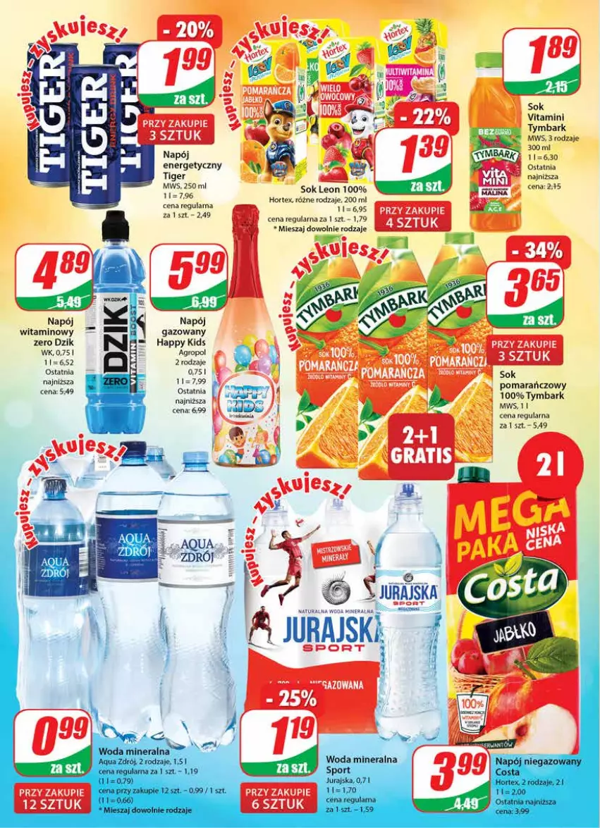 Gazetka promocyjna Dino - G23 - ważna 07.06 do 13.06.2023 - strona 2 - produkty: Hortex, Leon, Napój, Sok, Tiger, Tymbark